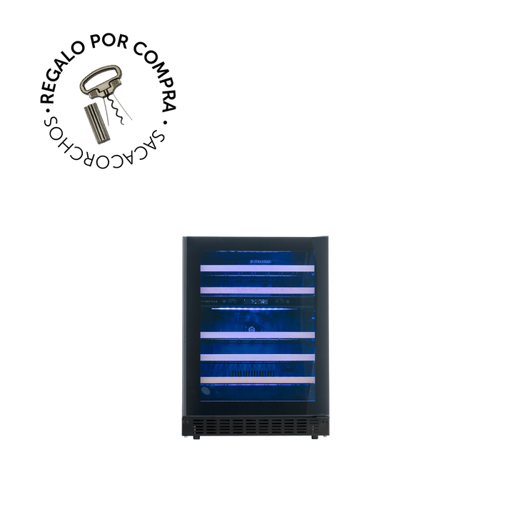 CAVA GLASS DOOR EDITION PARA 46 BOTELLAS - DOBLE TEMPERATURA