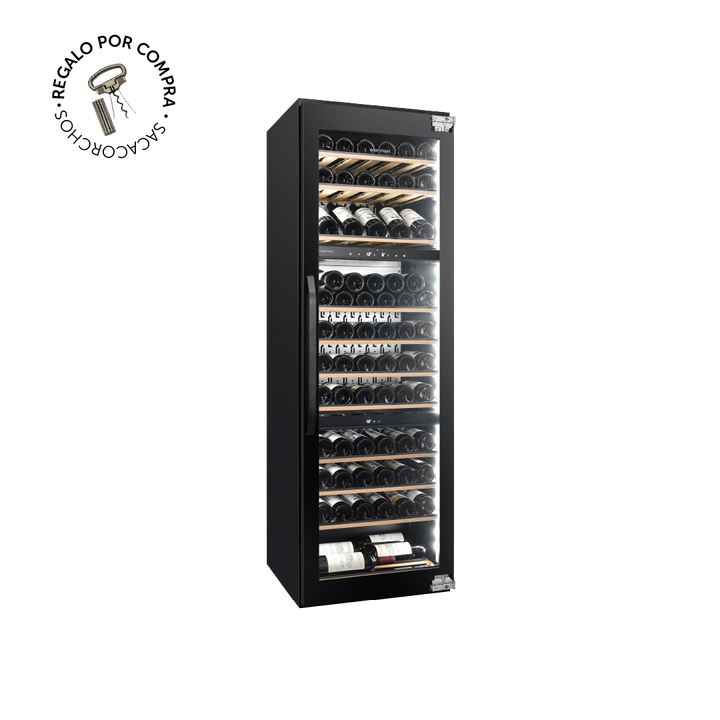 CAVA PANELABLE ~ BUILT IN EDITION ~ PARA 71 BOTELLAS ~ TRIPLE TEMPERATURA