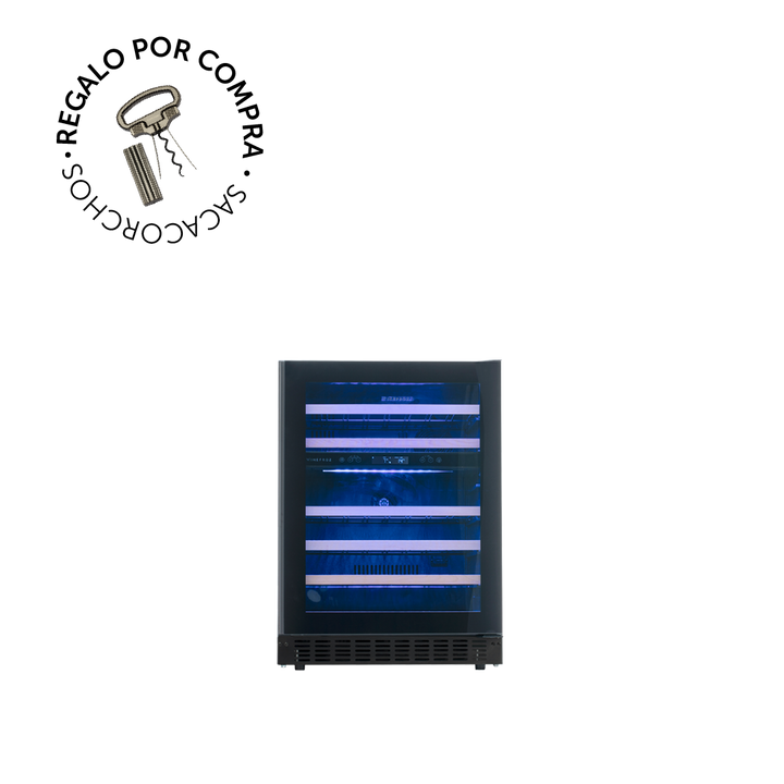 CAVA GLASS DOOR EDITION PARA 46 BOTELLAS - DOBLE TEMPERATURA