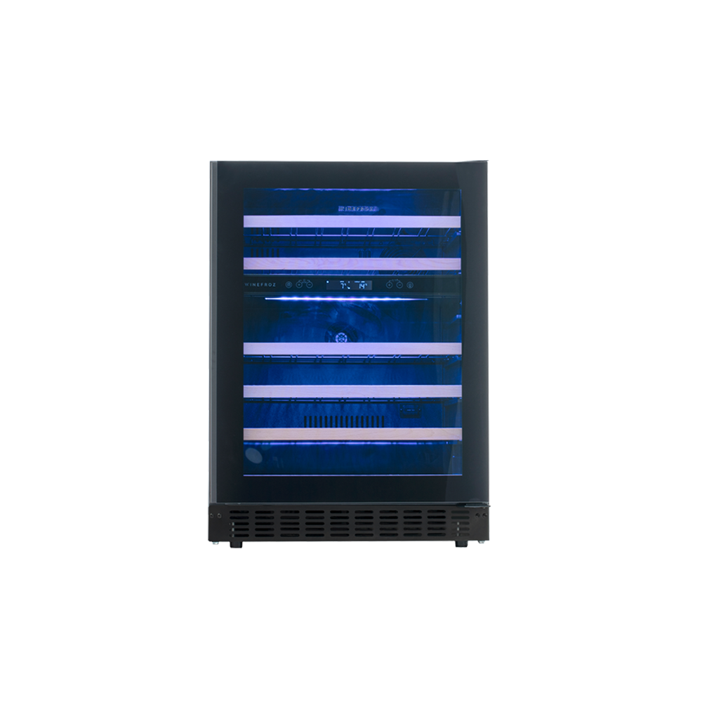 CAVA GLASS DOOR EDITION PARA 46 BOTELLAS - DOBLE TEMPERATURA