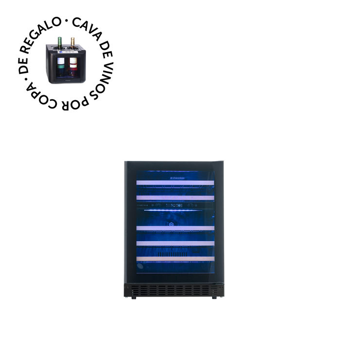 CAVA GLASS DOOR EDITION PARA 46 BOTELLAS - DOBLE TEMPERATURA