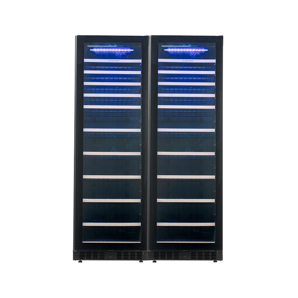 COMBO CAVAS GLASS DOOR EDITION PARA 332 BOTELLAS - DOBLE TEMPERATURA
