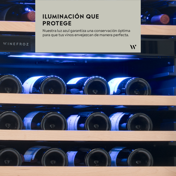 CAVA GLASS DOOR EDITION PARA 166 BOTELLAS - SIMPLE TEMPERATURA (LEFT HAND)