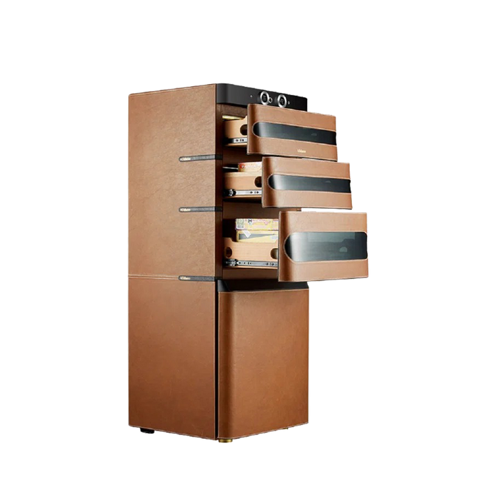 Humidor de Lujo para 1200 Cigarros de Cuero Elegante
