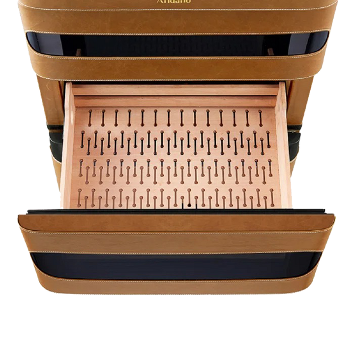 Humidor de Lujo para 1200 Cigarros de Cuero Elegante