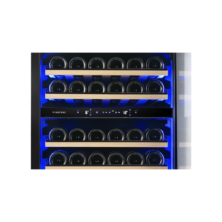 CAVA PANELABLE ~ BUILT IN EDITION ~ PARA 39 BOTELLAS ~ DOBLE TEMPERATURA