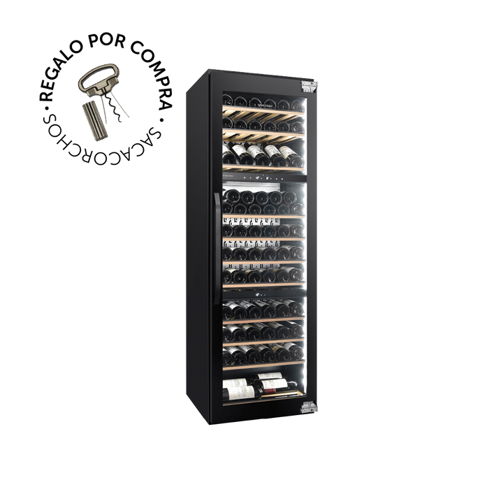 CAVA PANELABLE ~ BUILT IN EDITION ~ PARA 71 BOTELLAS ~ TRIPLE TEMPERATURA