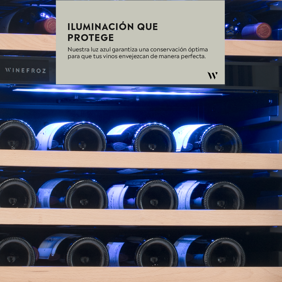 CAVA GLASS DOOR EDITION PARA 166 BOTELLAS - SIMPLE TEMPERATURA