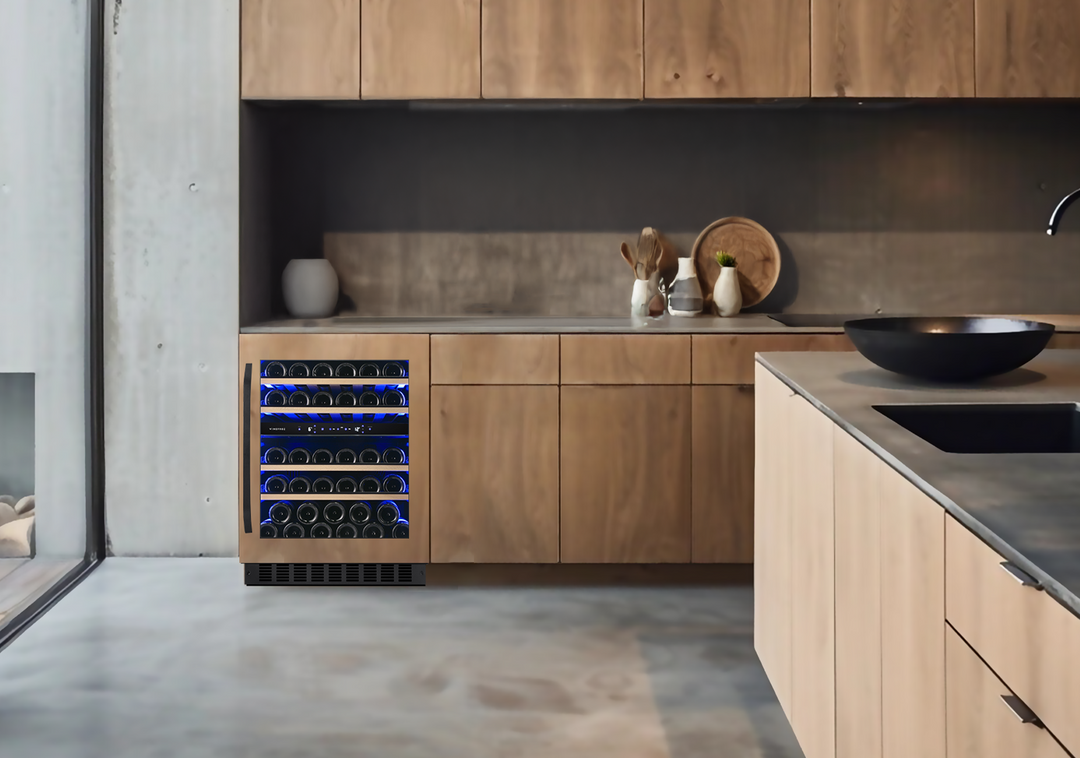 CAVA PANELABLE ~ BUILT IN EDITION ~ PARA 39 BOTELLAS ~ DOBLE TEMPERATURA