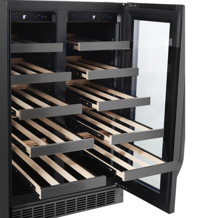 VENTA ANTICIPADA ~ CAVA WIFI LUXURY EDITION ACERO INOXIDABLE NEGRO PARA 42 BOTELLAS  - DOBLE TEMPERATURA