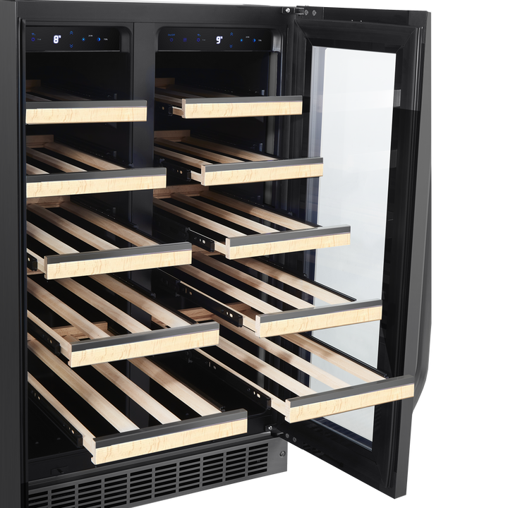 CAVA WIFI LUXURY EDITION ACERO INOXIDABLE NEGRO PARA 42 BOTELLAS  - DOBLE TEMPERATURA