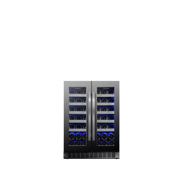 CAVA WIFI LUXURY EDITION ACERO INOXIDABLE NEGRO PARA 42 BOTELLAS  - DOBLE TEMPERATURA