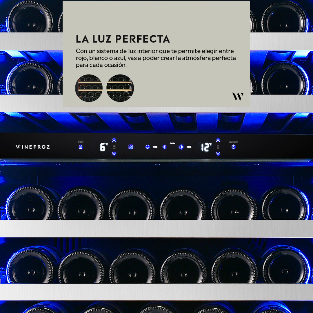 CAVA WIFI LUXURY EDITION PARA 138 BOTELLAS - SIMPLE TEMPERATURA